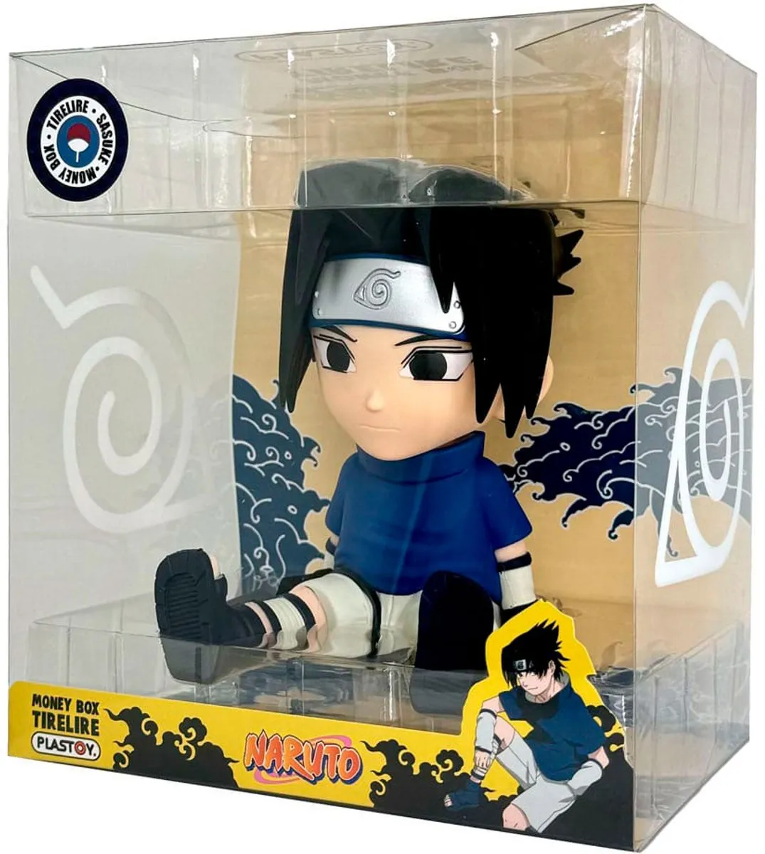 Plastoy Naruto Sasuke Spaarpot - Blauw/Grijs/Zwart