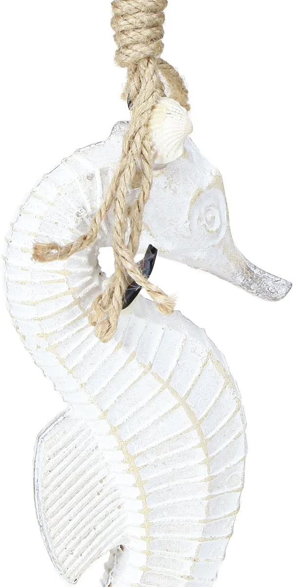 Kaemingk Zeepaardje Decoratie 27cm - Wit
