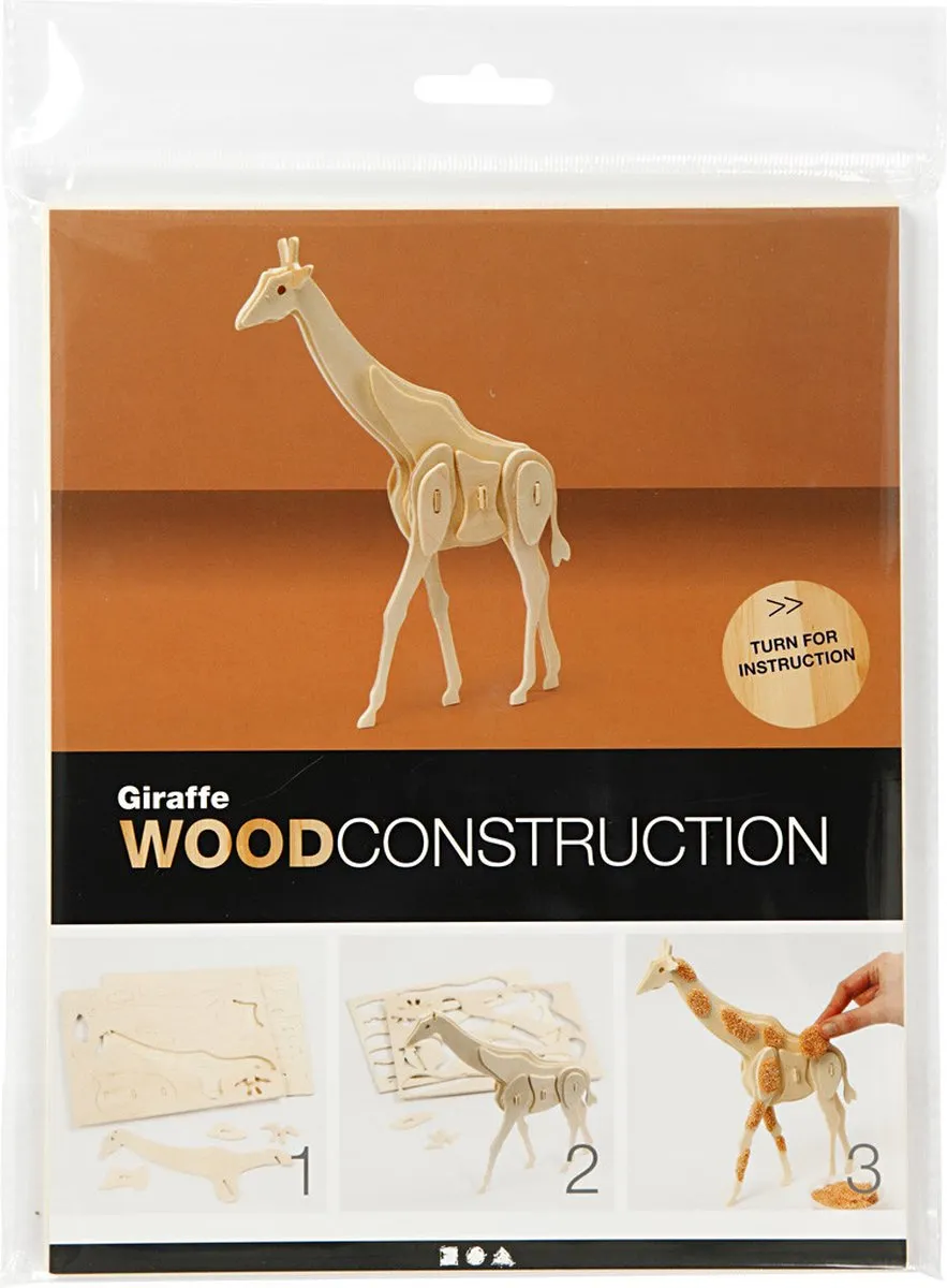 Creativ Company Triplex 3D Puzzel Giraf 20x4,2x25cm