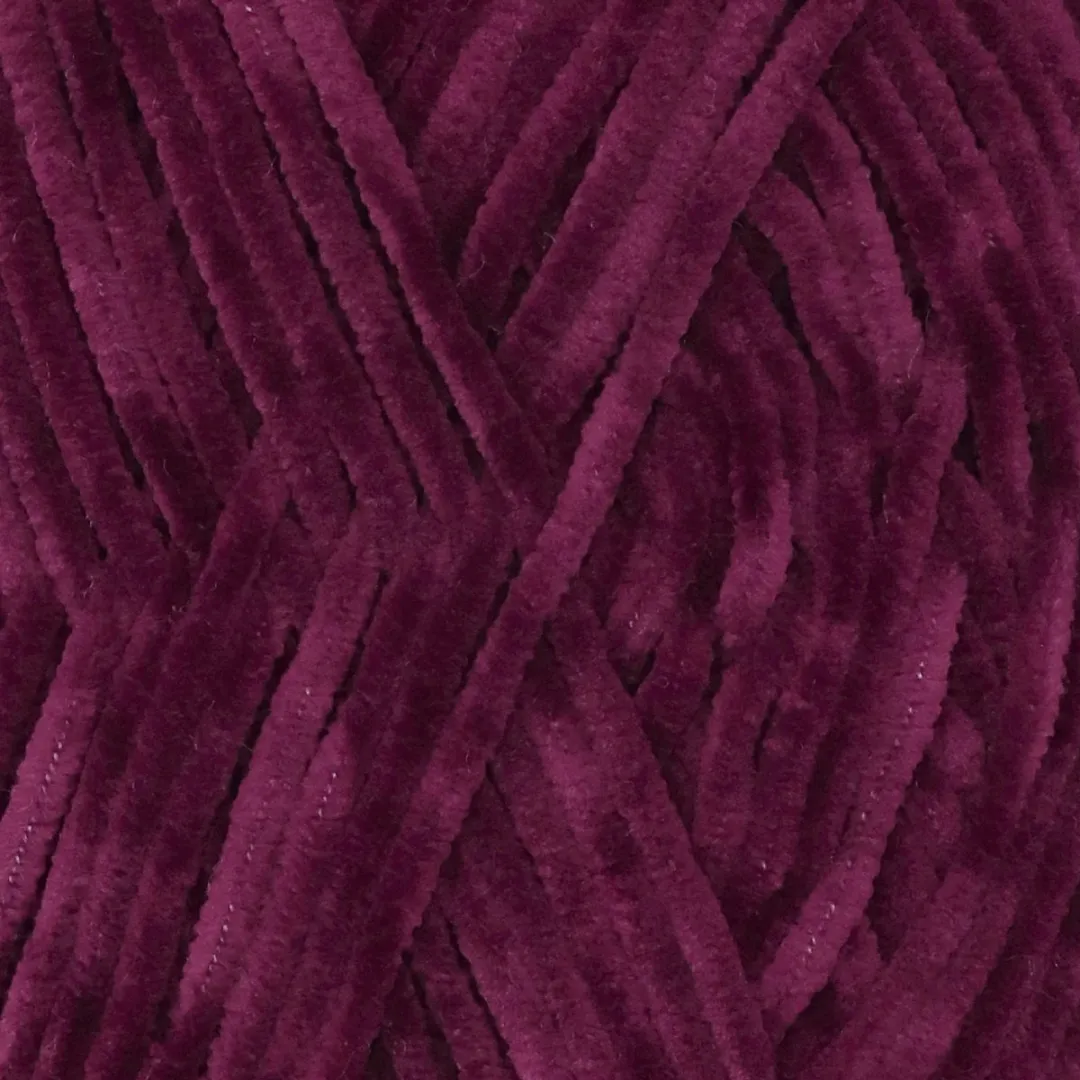 Durable Velvet Chenille Garen 249 - Plum