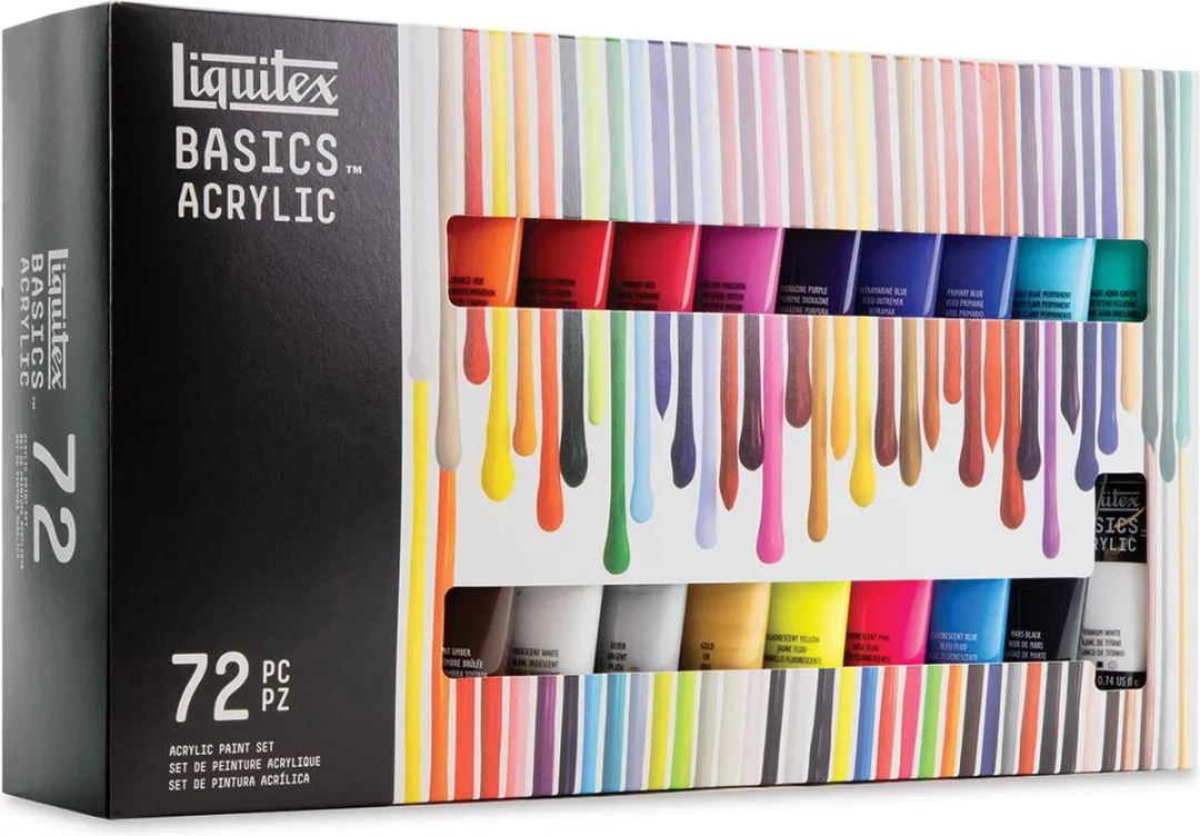 Liquitex Basics Acrylverf Set 72 Kleuren - 22ml