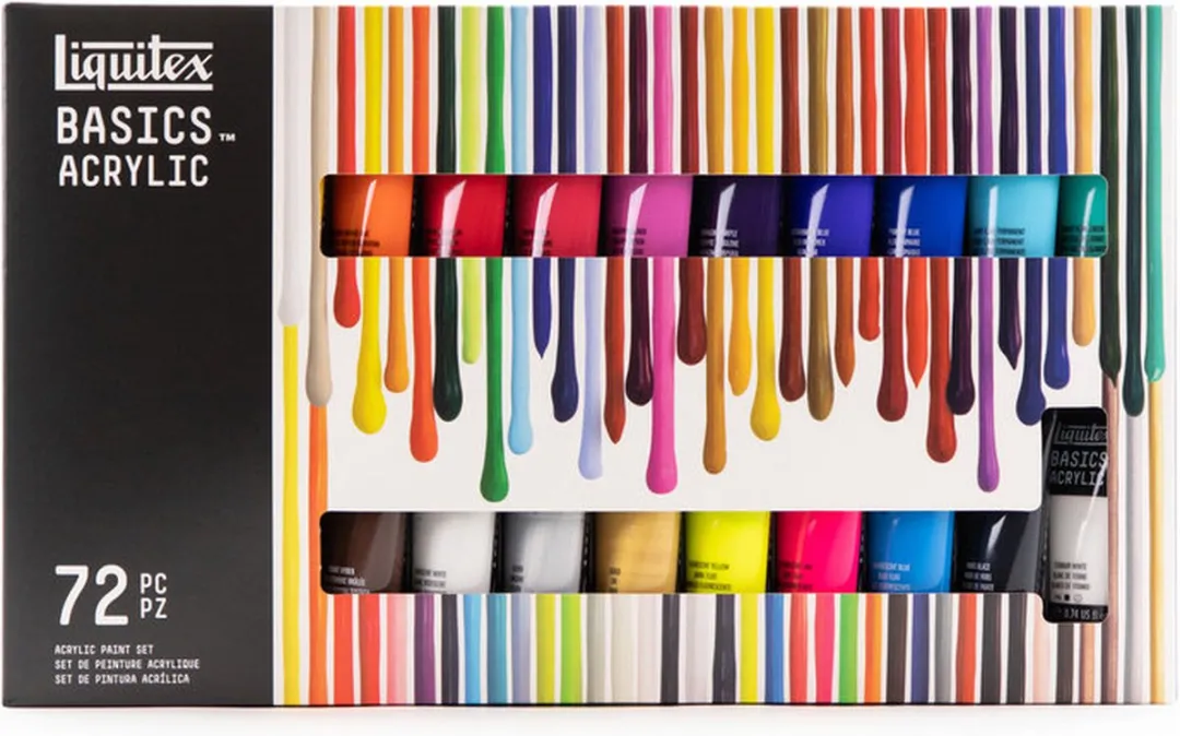 Liquitex Basics Acrylverf Set 72 Kleuren