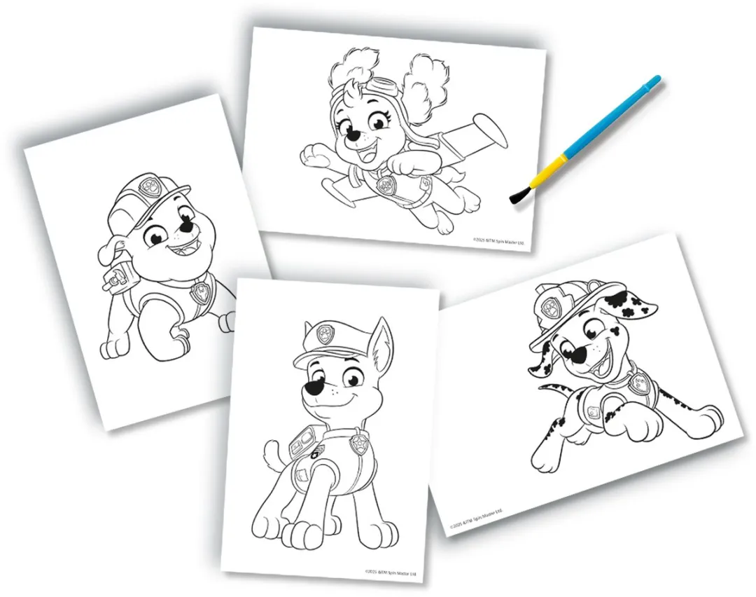 SES Creative Paw Patrol Kleuren Met Water Speelgoed - 4 Stuks