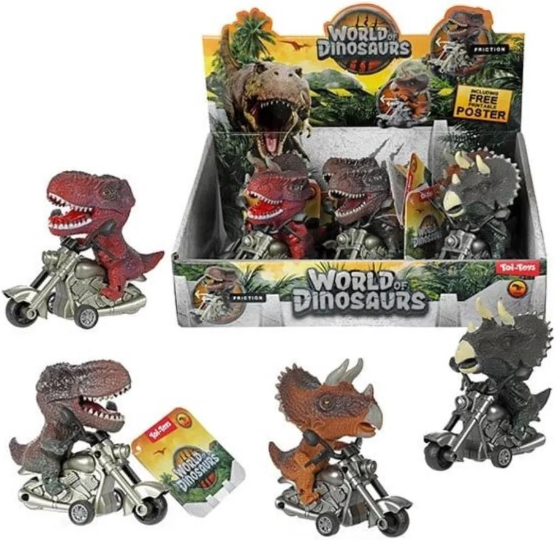 Toi-Toys World of Dinosaurs Frictie Dino op Motor 35148Z