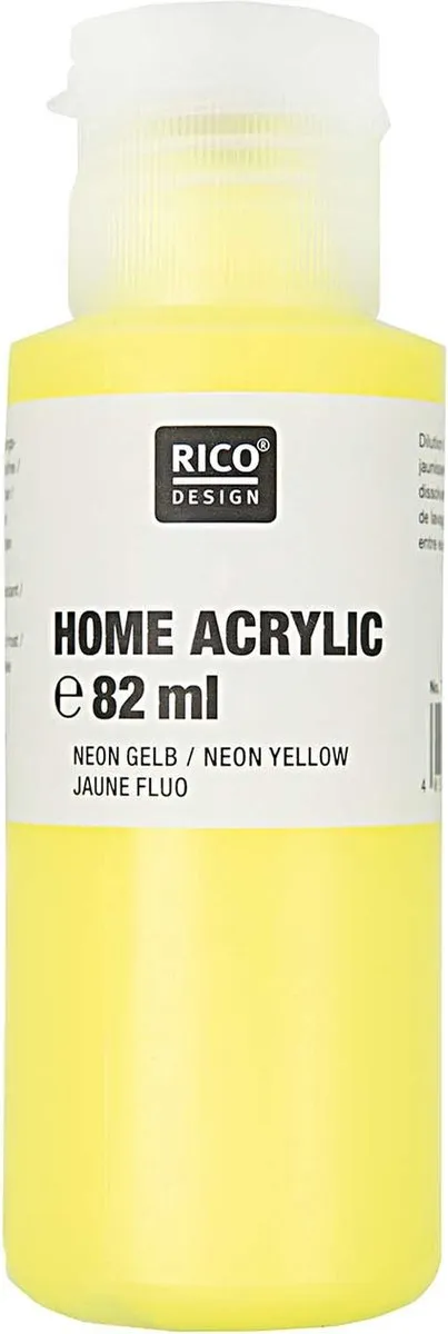 Rico Design Acrylverf Neon Geel 82ml
