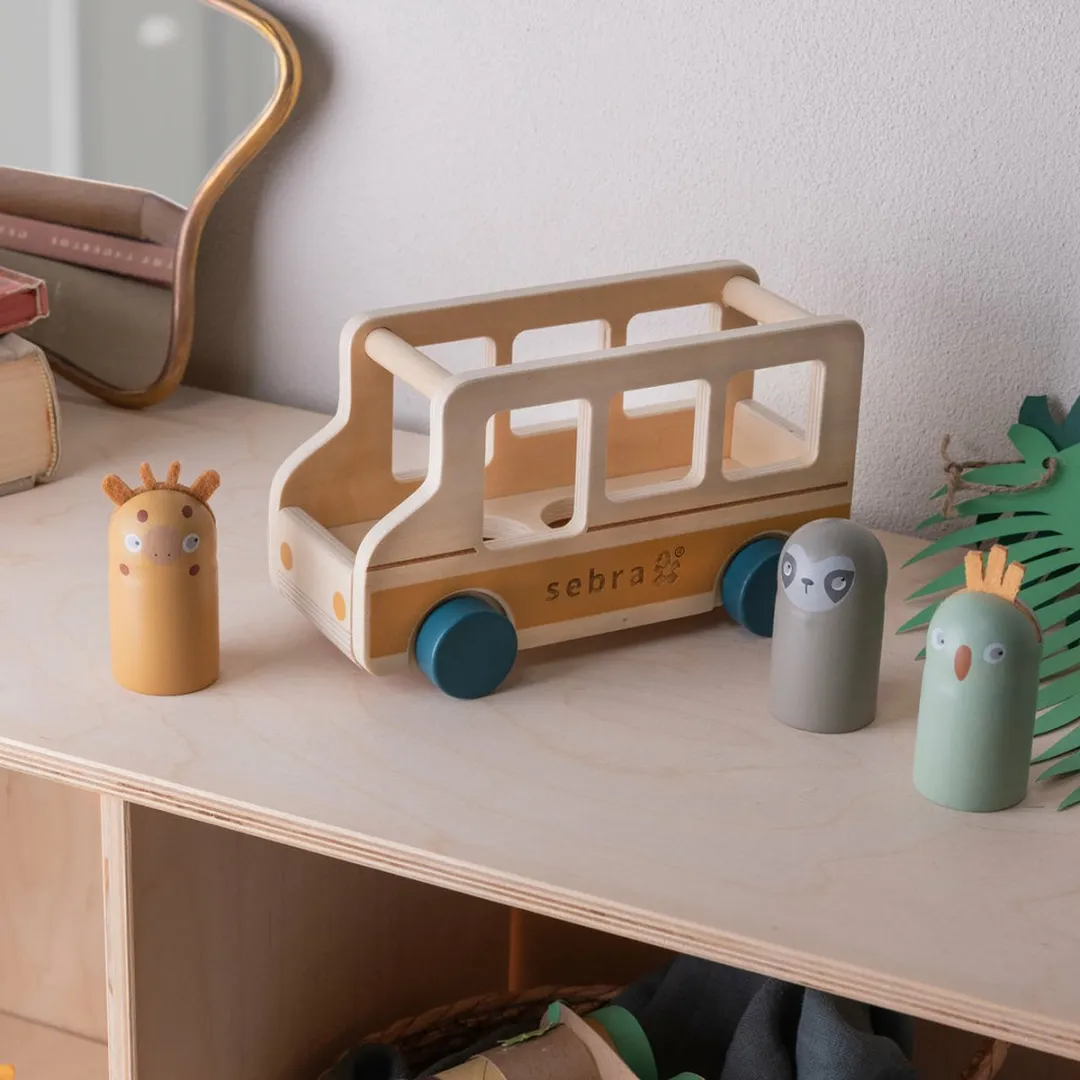 Sebra Wildlife Houten Bus 301730043 - Groen