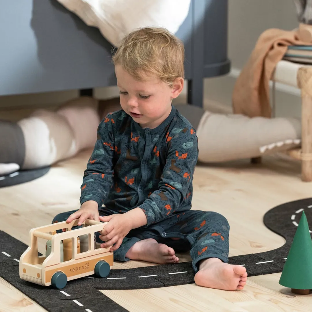 Sebra Wildlife Houten Bus 301730043 - Groen