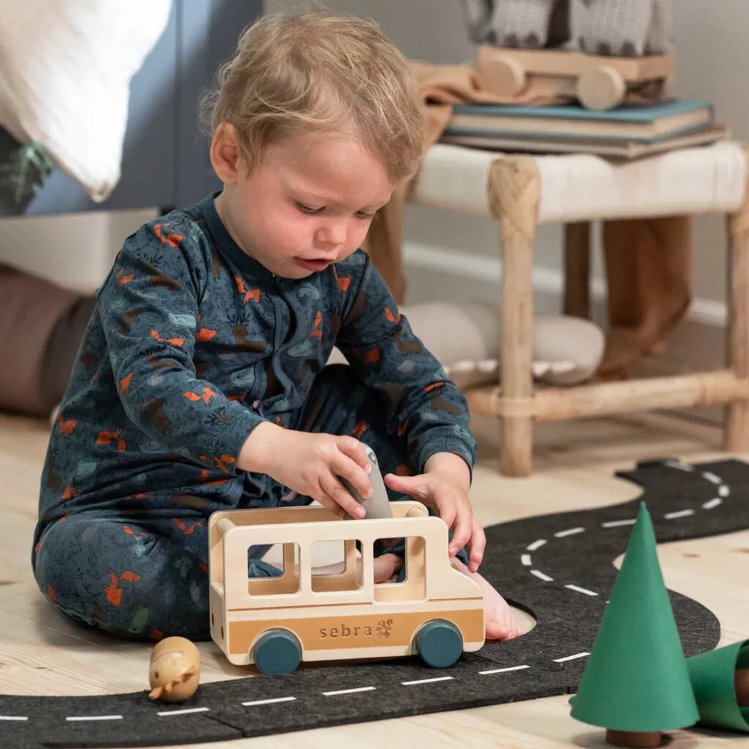 Sebra Wildlife Houten Bus 301730043 - Groen