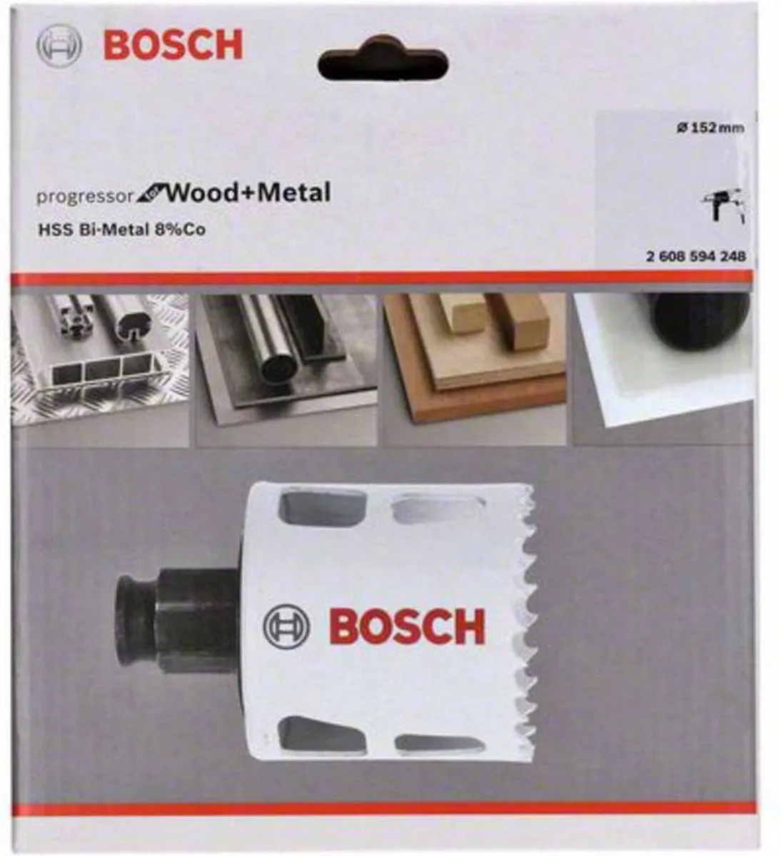Bosch Progressor Gatenzaag 152mm - Metaal