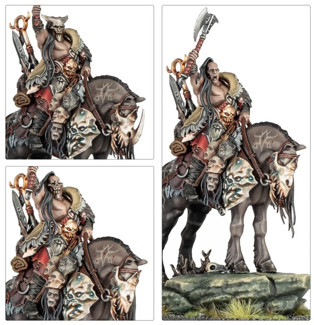 Games Workshop Darkoath Chieftain op Warsteed - 32 Onderdelen