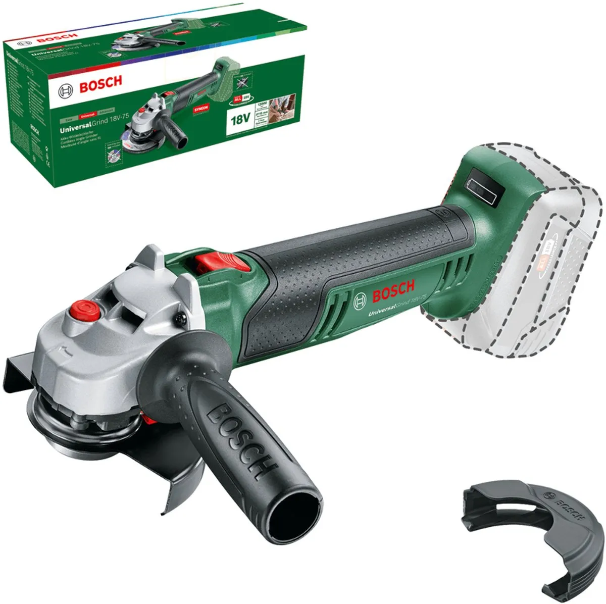 Bosch UniversalGrind 18V-75 Haakse Slijper 115mm - MPN 06033E5000