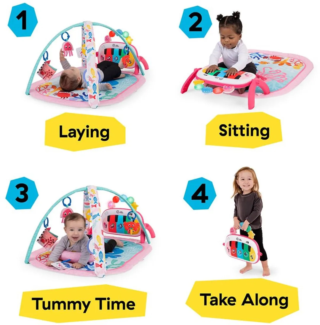 Baby Einstein Kickin' Tune Jellyfish Speelkleed - 5 Speelelementen - Multicolor