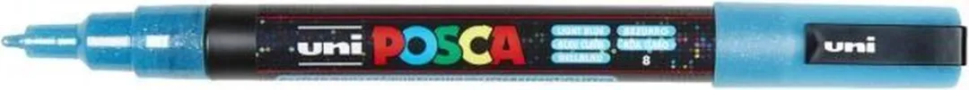 Posca Uni Posca Verfmarker 1433807 - Glitter Lichtblauw