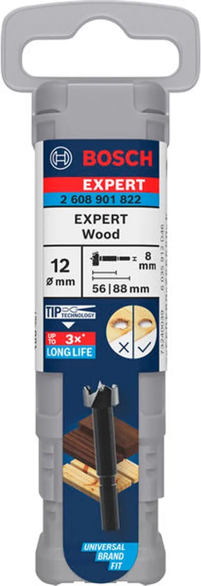 Bosch Expert Houtvoorsnijder Ø12mm - 2608901822