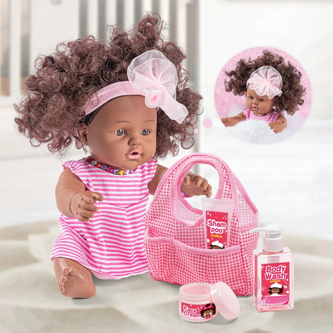 Sako Toys Sally Fay Afrikaanse Pop Bad en Pyjama - Donker