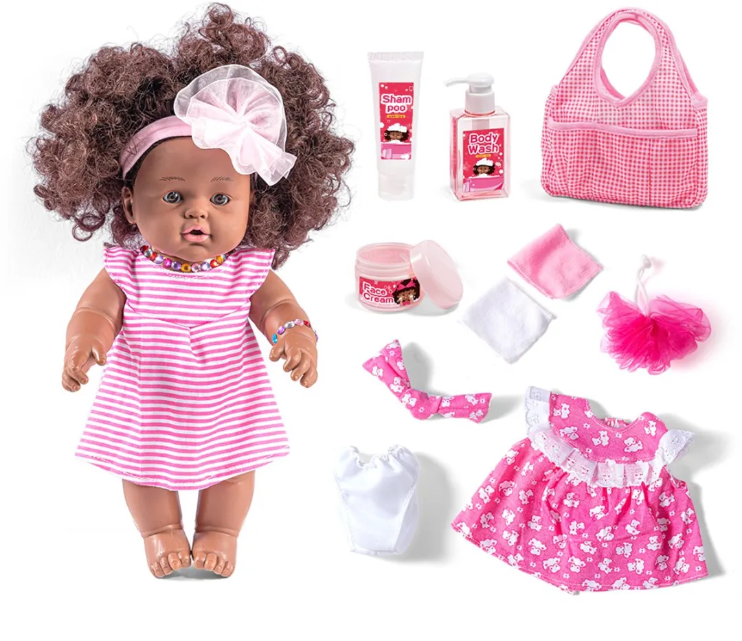 Sako Toys Sally Fay Afrikaanse Pop Bad en Pyjama - Donker