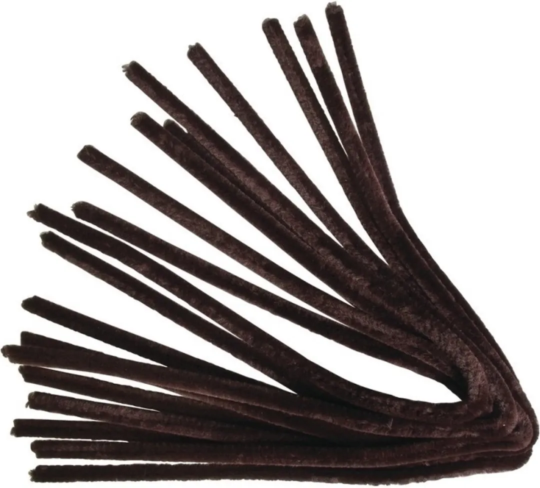 Rayher Chenilledraden Bruin 30 Stuks