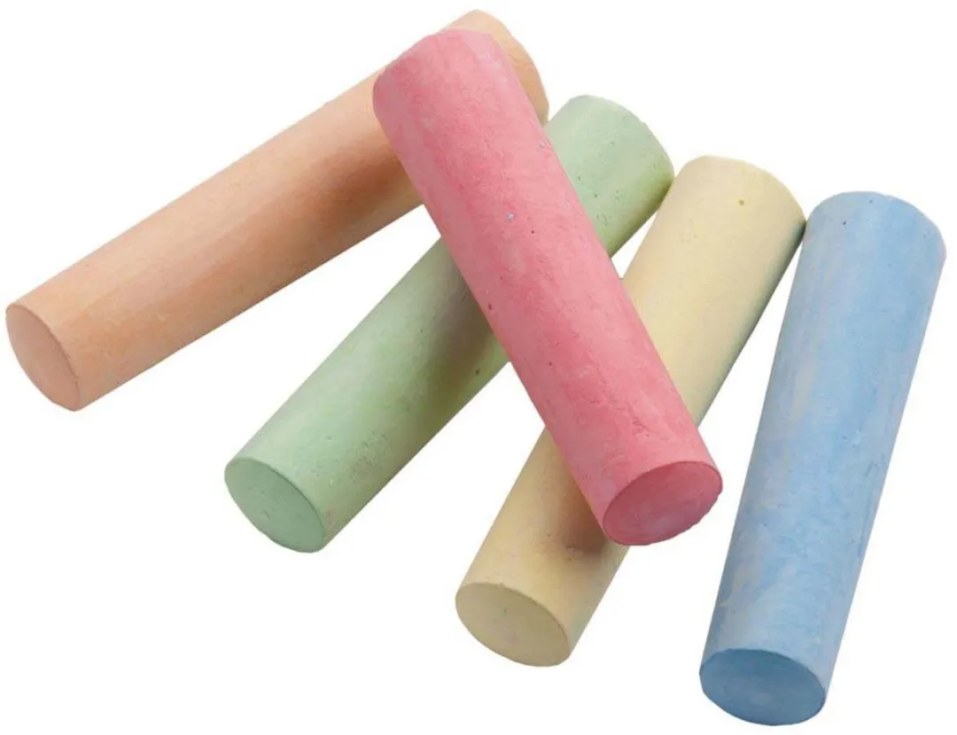 Eddy Toys Stoepkrijt 15-delig - Pastelkleuren - Groot formaat