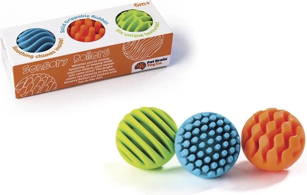 Fat Brain Toys Sensorische Rollers - Multicolor