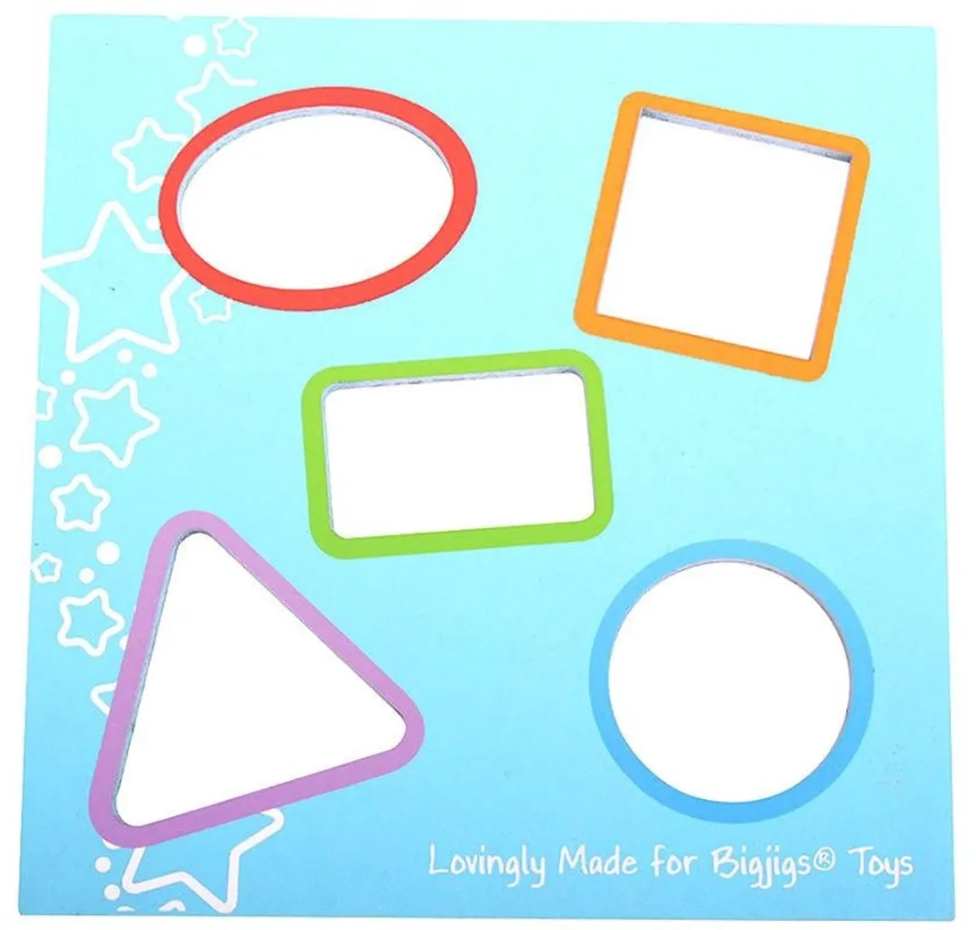 BIGJIGS Eerste Vormen Sorteerbox BB093 - Multicolor