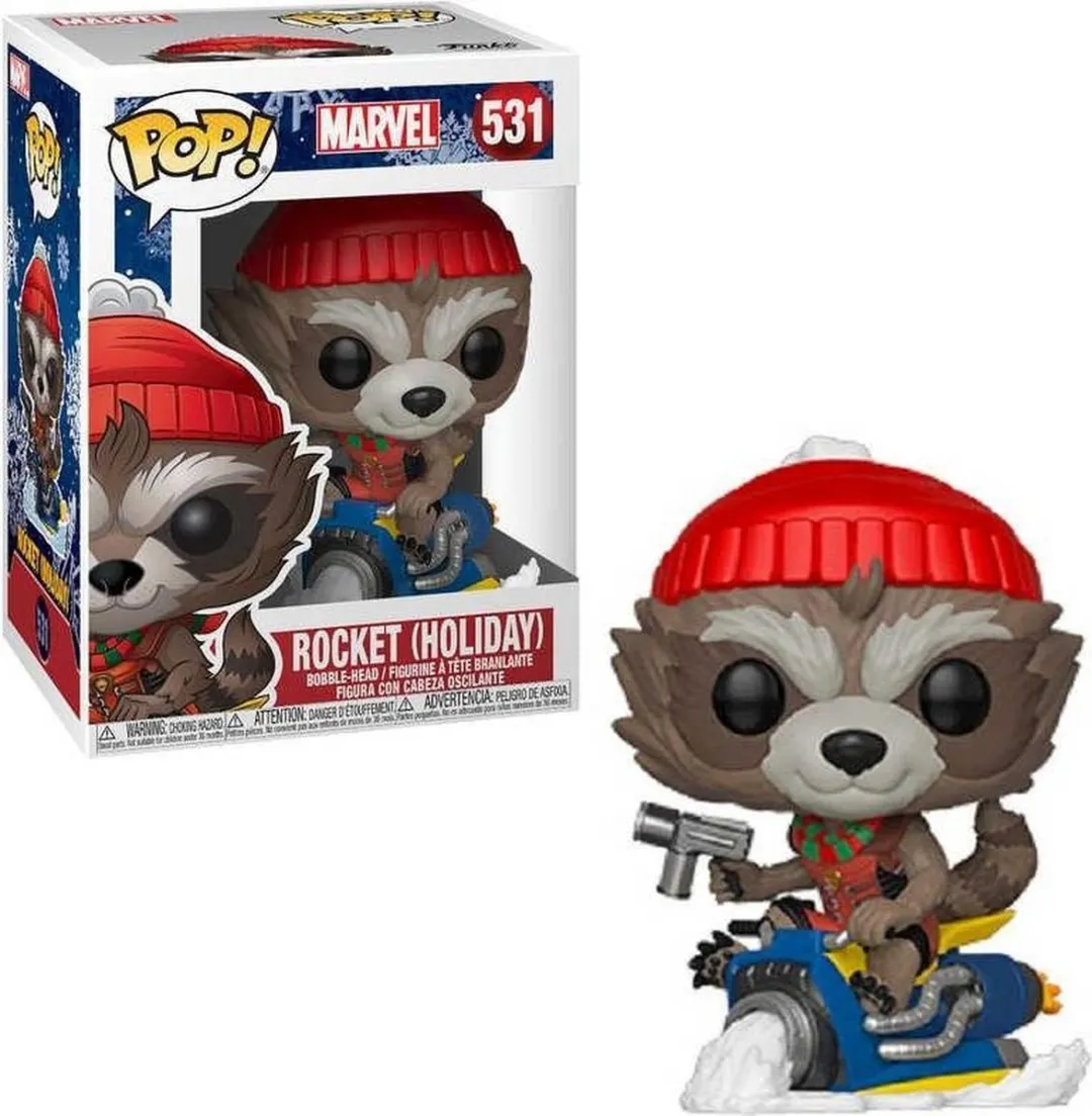 Funko Pop! Marvel Rocket Holiday - Multicolor