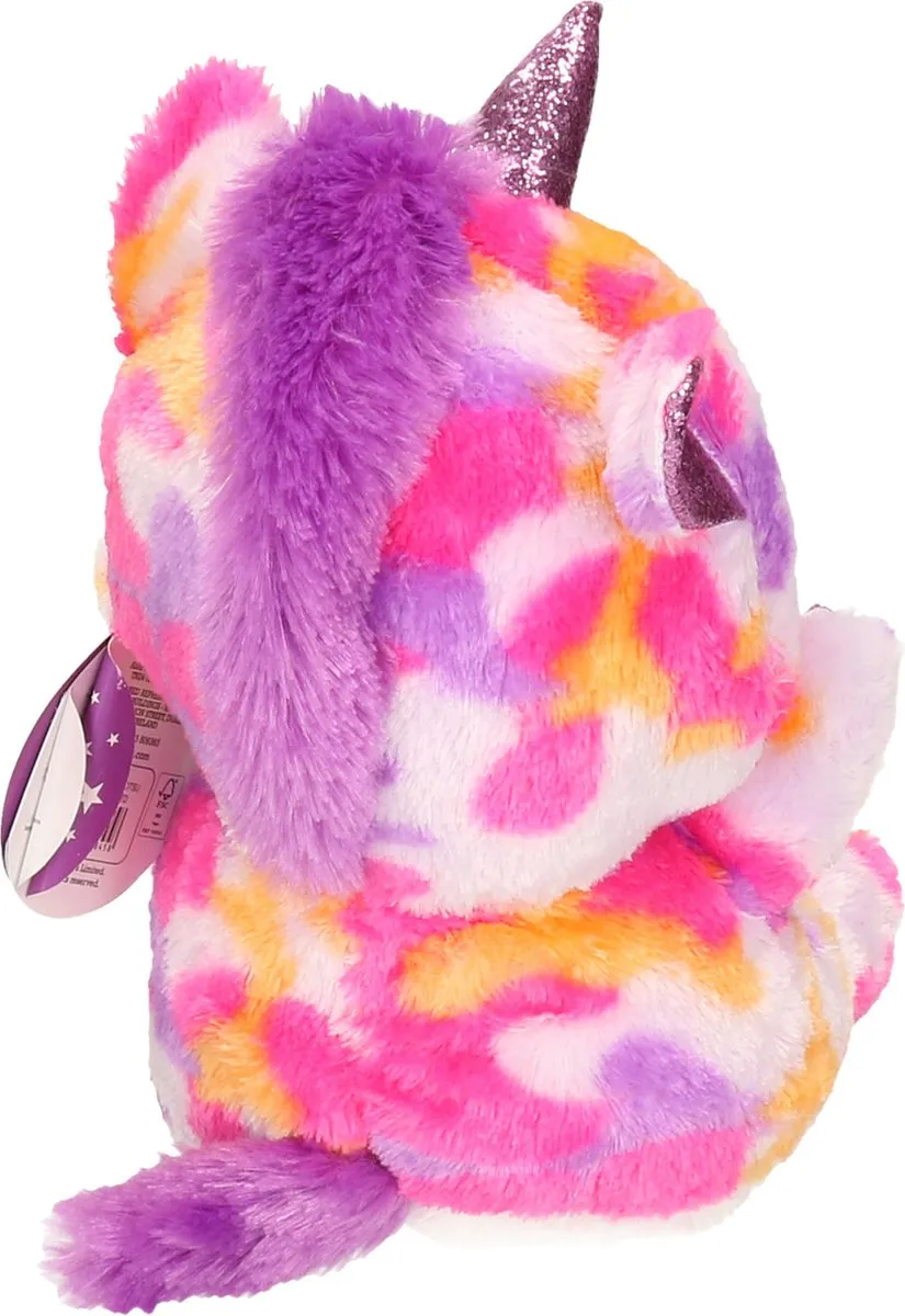 Keel Toys Pluche Eenhoorn Knuffel - Regenboogkleuren - 25 cm