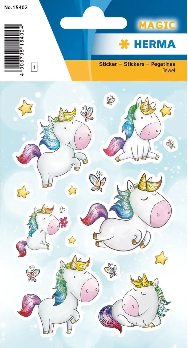 Herma Magic Unicorn Stickers 16 Stuks