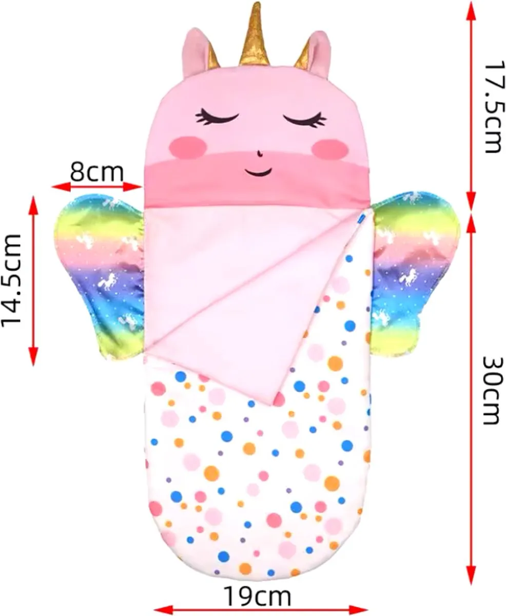 Happy U Kids Unicorn Slaapzak Regenboog 003636 - 36+43cm