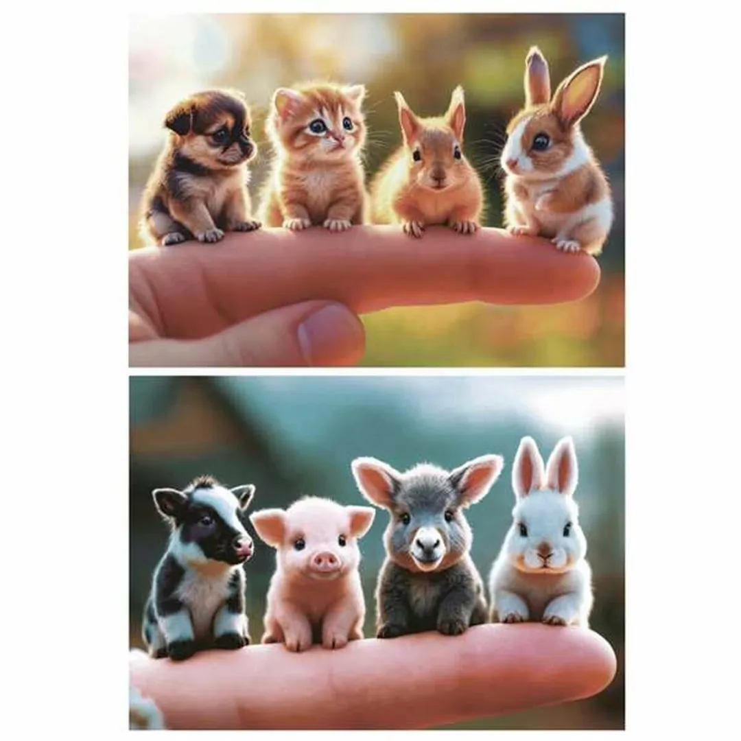 Educa Baby Animals Puzzel - 2 Stuks