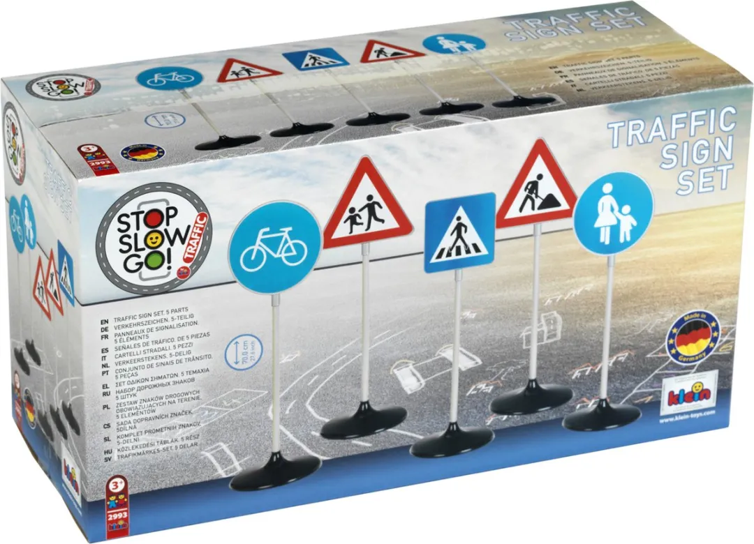 Klein Toys 5-delige Verkeersbordenset Multicolor