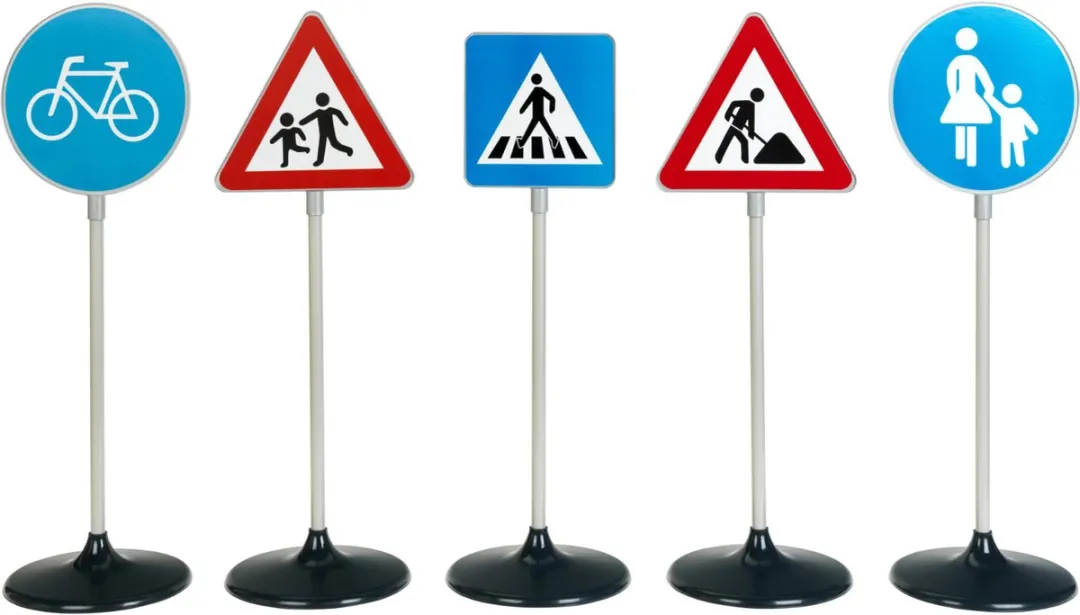 Klein Toys 5-delige Verkeersbordenset Multicolor