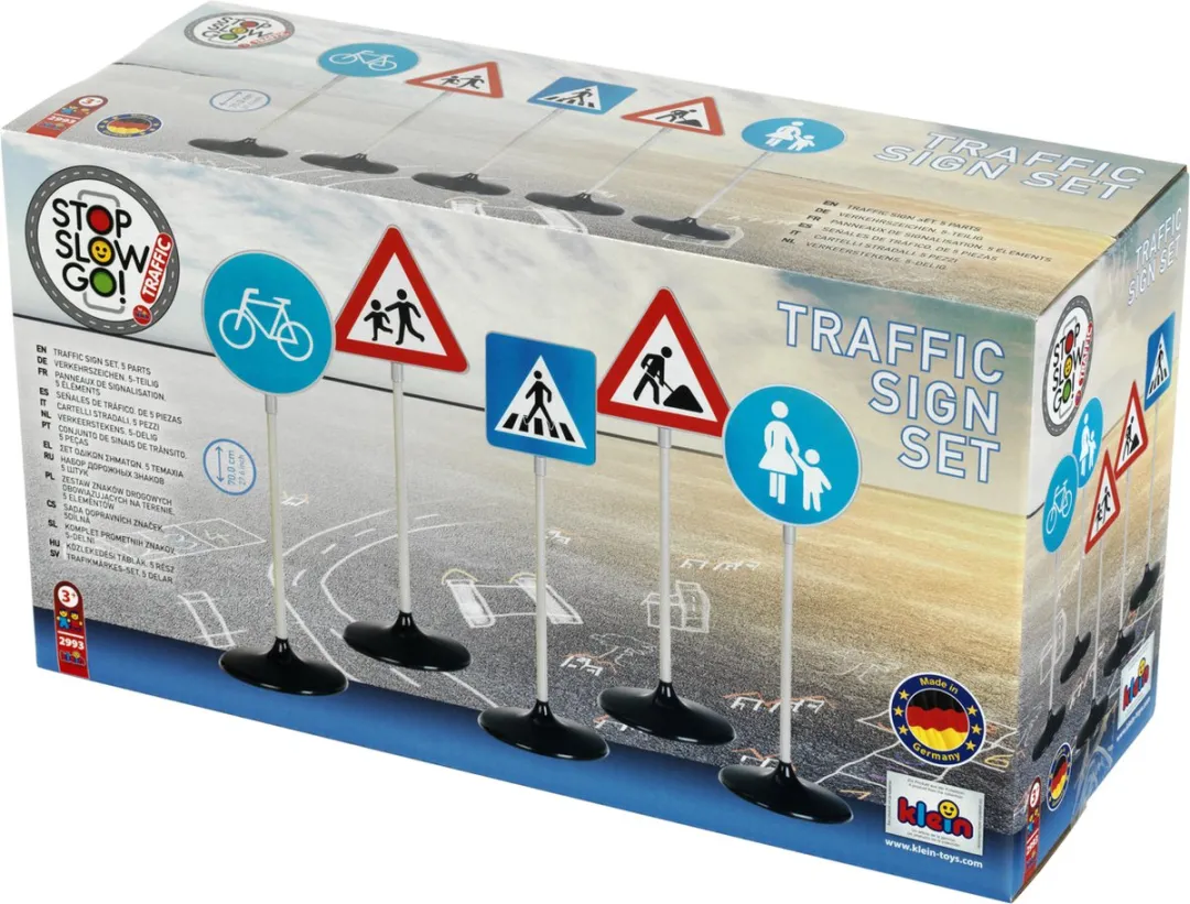 Klein Toys 5-delige Verkeersbordenset Multicolor