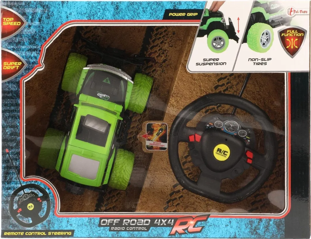 Toi-Toys RC Jeep 18cm 25145a - Groen/Zwart