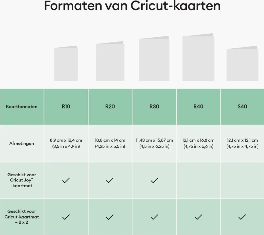 Cricut R40 Uitsnijkaarten 12 Stuks - Pastel