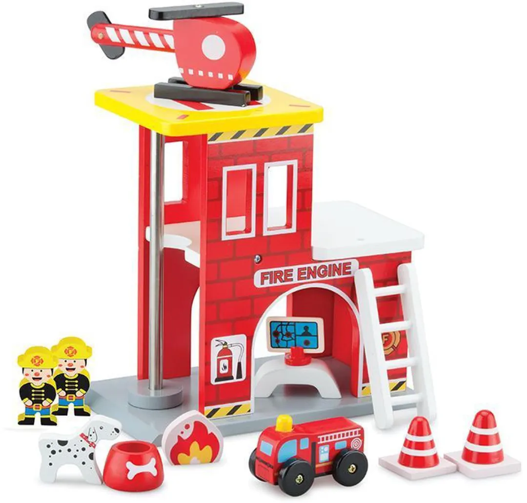 New Classic Toys Speelgoedgarage 11030 - Rood