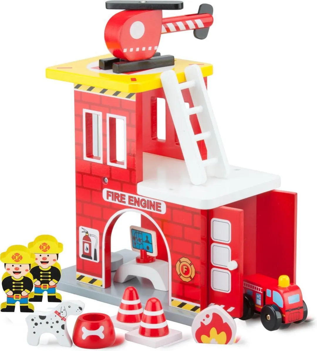 New Classic Toys Speelgoedgarage 11030 - Rood