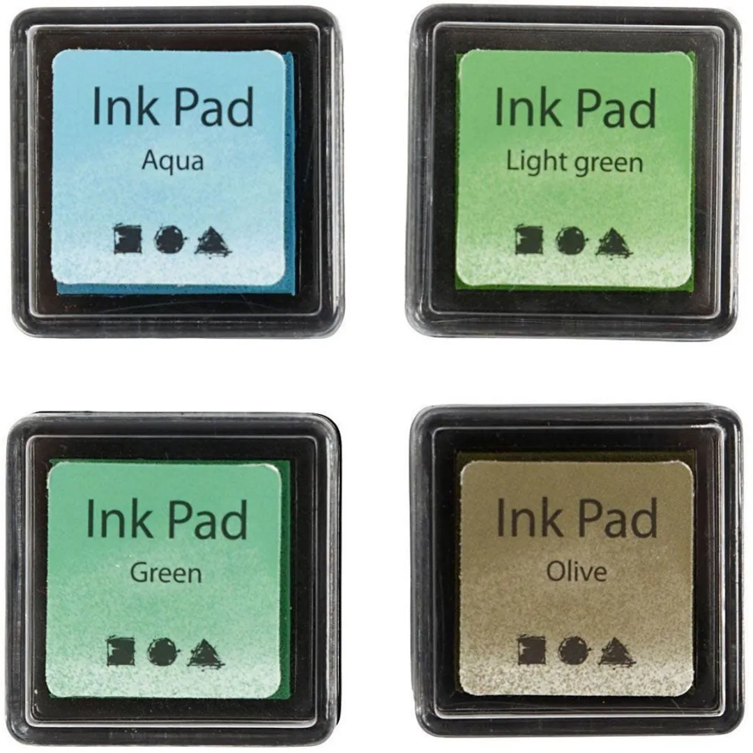 Creativ Company Stempelinkt - 10g - 4 Stuks