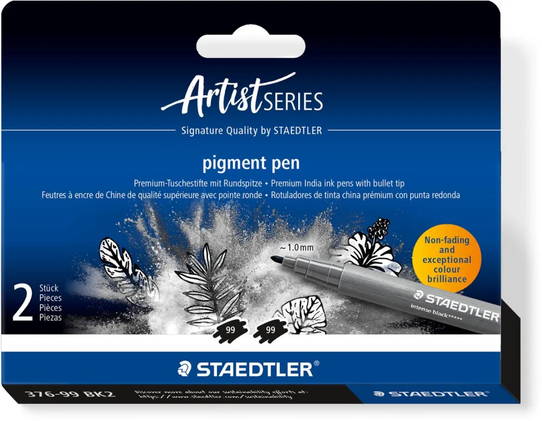 STAEDTLER Pigment Pen Set 2 Stuks