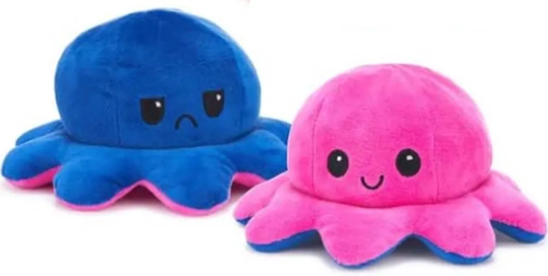Topknuffels Octopus Mood Pluche 15cm