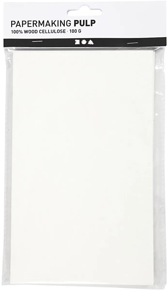 Creativ Company CC Papier Pulp 100g Off-white - 1 Stuk