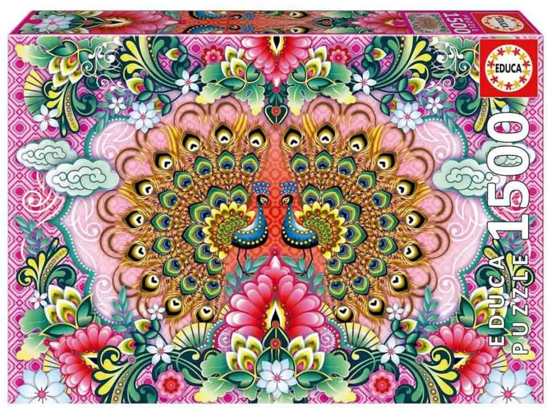 Educa Bengaalse Pauwen Puzzel 1500 Stuks - Multicolor