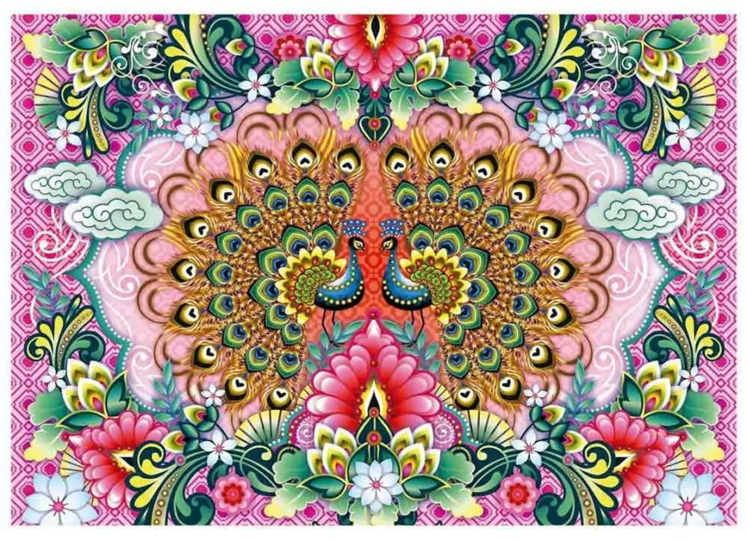 Educa Bengaalse Pauwen Puzzel 1500 Stuks - Multicolor