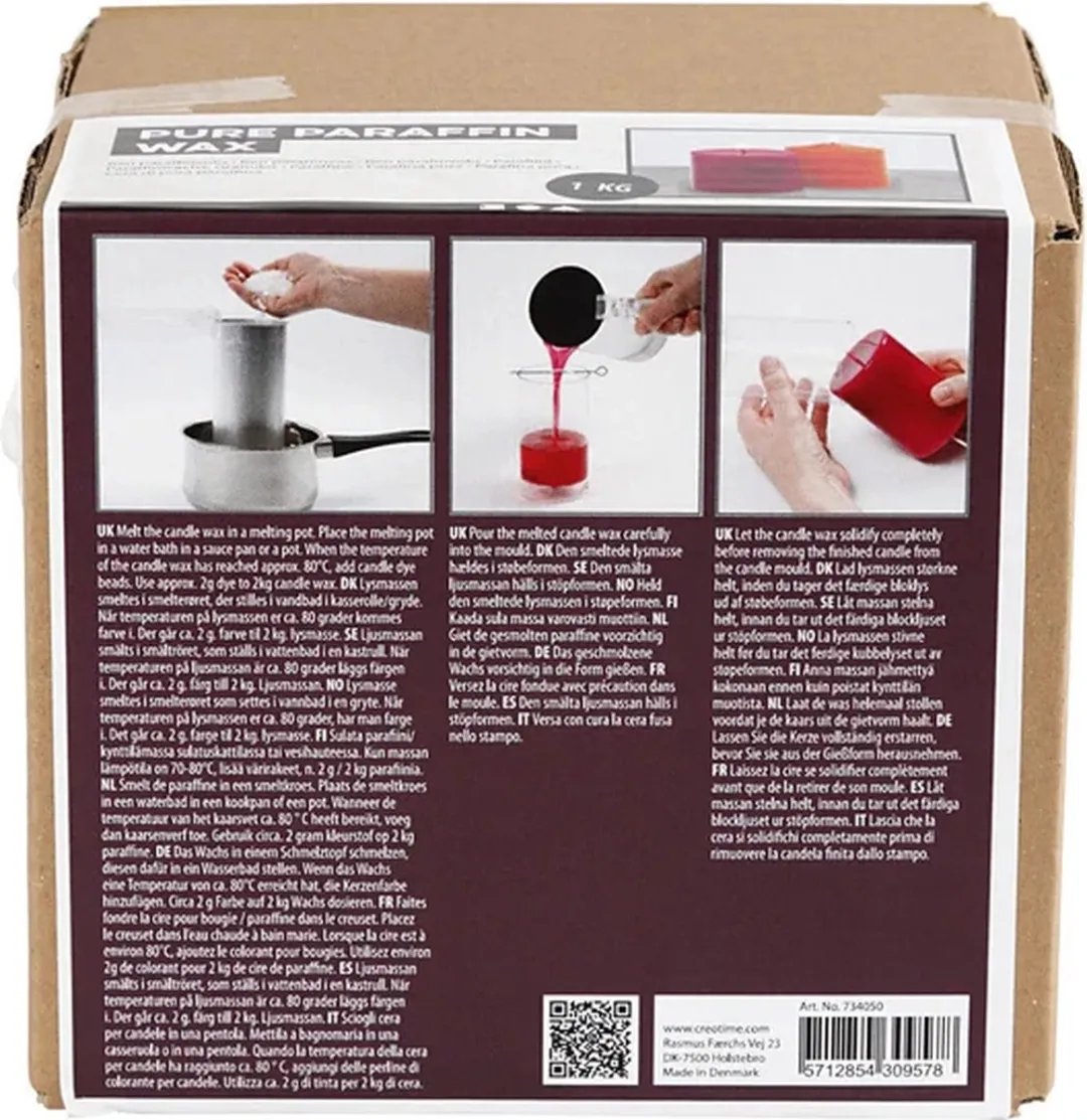 Creativ Company Paraffinewas 1kg - Transparant