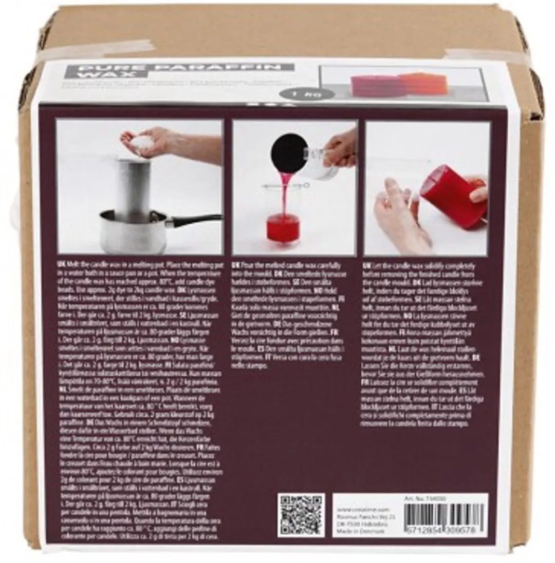 Creativ Company Paraffinewas 1kg - Transparant
