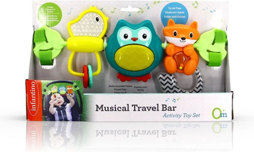 Infantino Musical Travel Activity Fox Autostoelspiraal - Multicolor - afbeelding 2 van 6