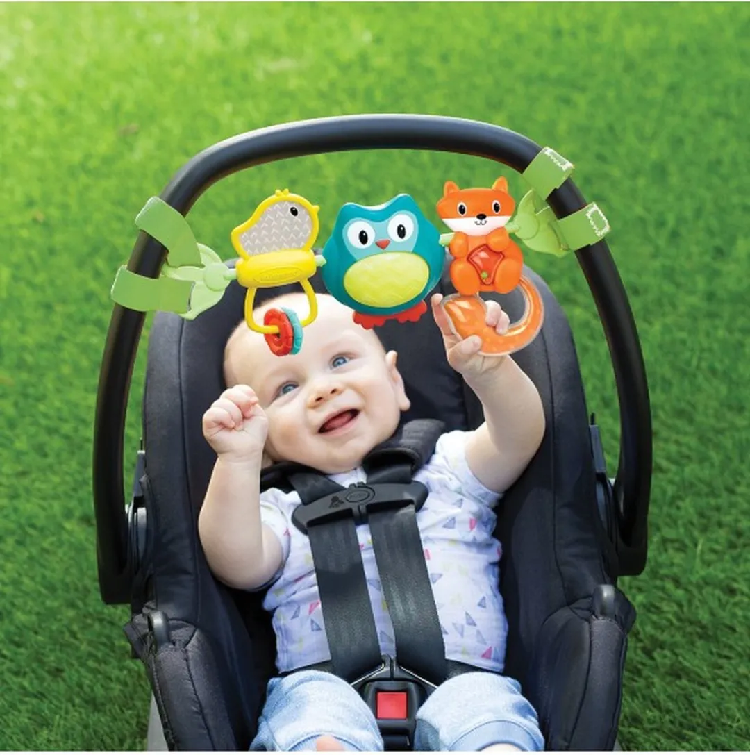Infantino Musical Travel Activity Fox Autostoelspiraal - Multicolor - afbeelding 3 van 6