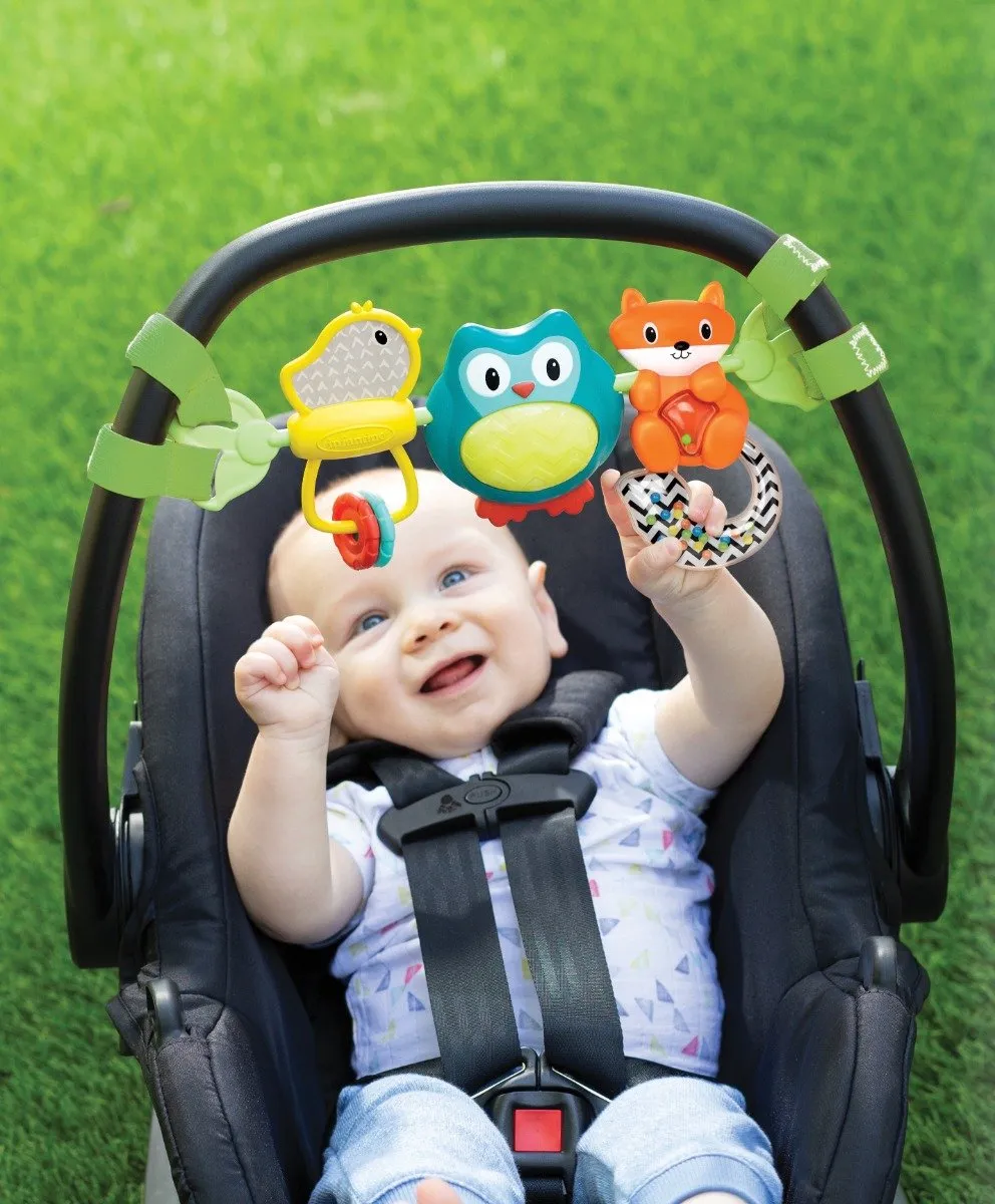 Infantino Musical Travel Activity Fox Autostoelspiraal - Multicolor - afbeelding 6 van 6