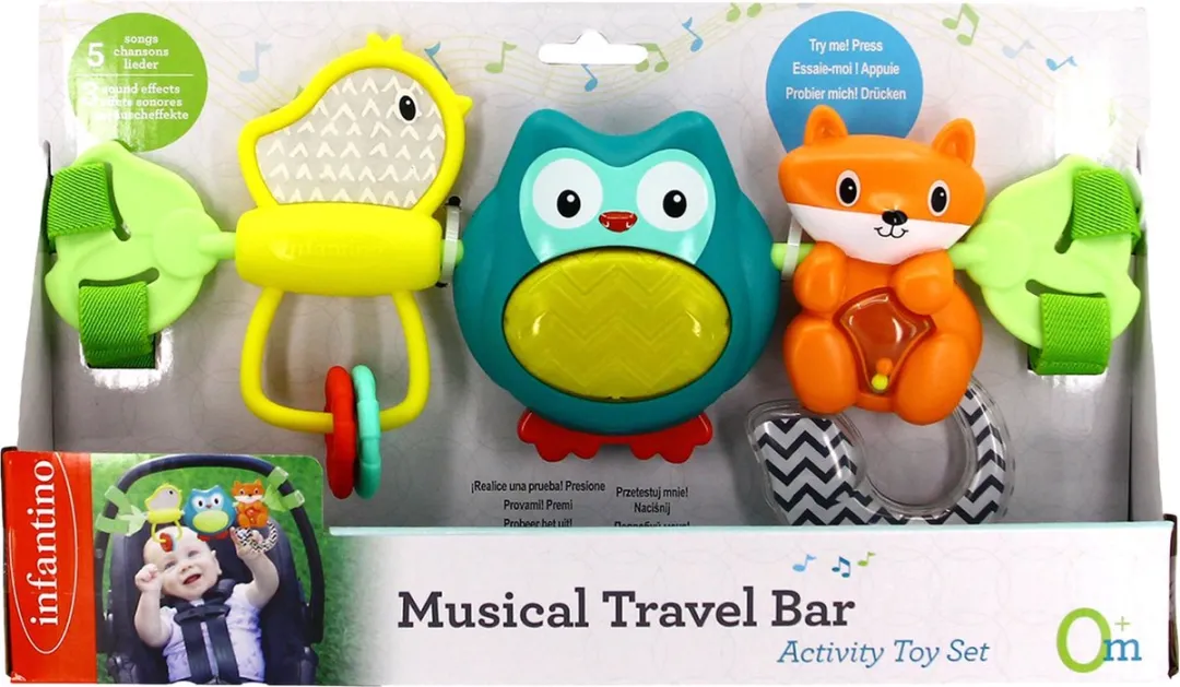 Infantino Musical Travel Activity Fox Autostoelspiraal - Multicolor - afbeelding 5 van 6