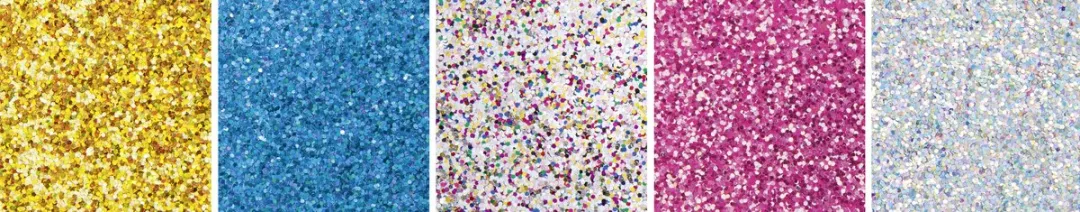 Folia Glitterkarton A5 - 5 Kleuren