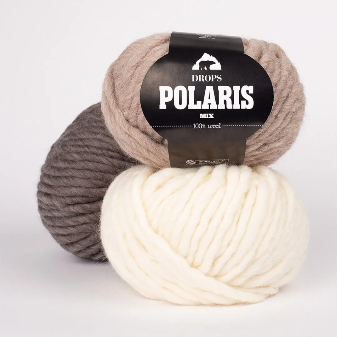 Drops Polaris Uni Colour Wol Garen - Naturel